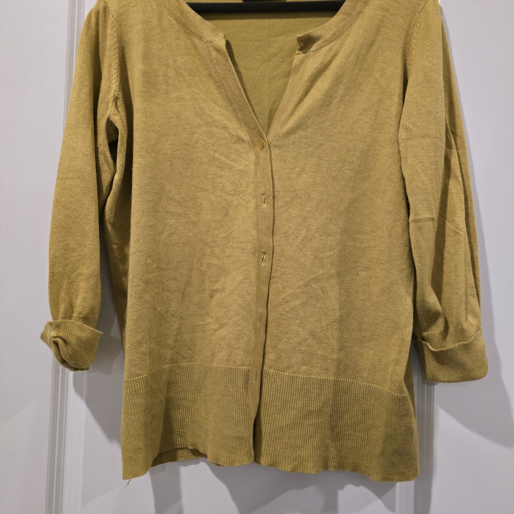 Cyrus Mustard Yellow Lightweight Cardigan